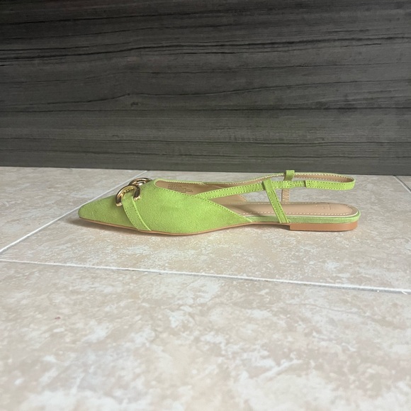 JustFab Pippa Slingback Flat Wide Width, Size 9. - Picture 6 of 7